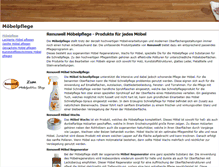 Tablet Screenshot of moebelpflege.net